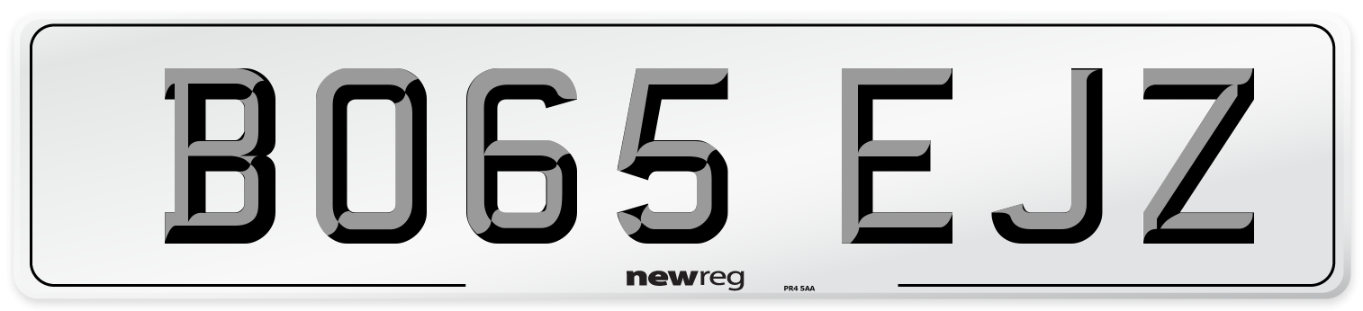 BO65 EJZ Number Plate from New Reg